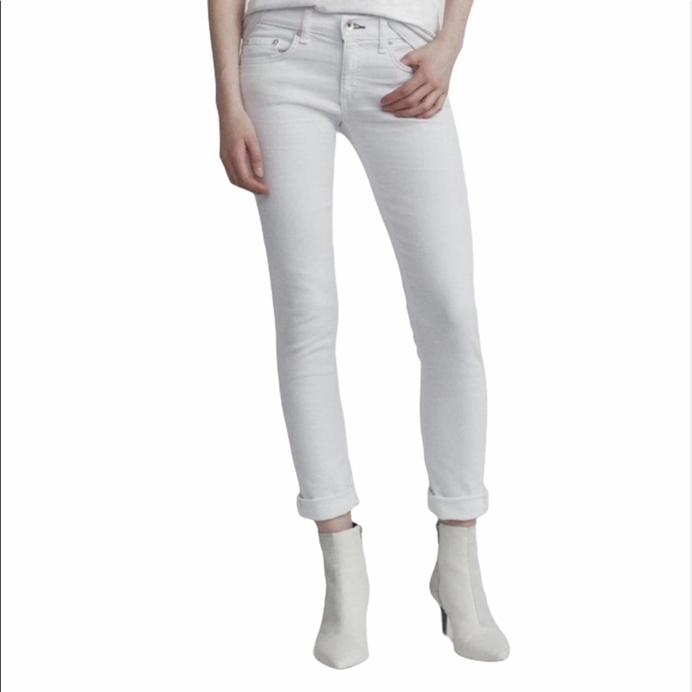 Rag & Bone dre white skinny jeans size 27